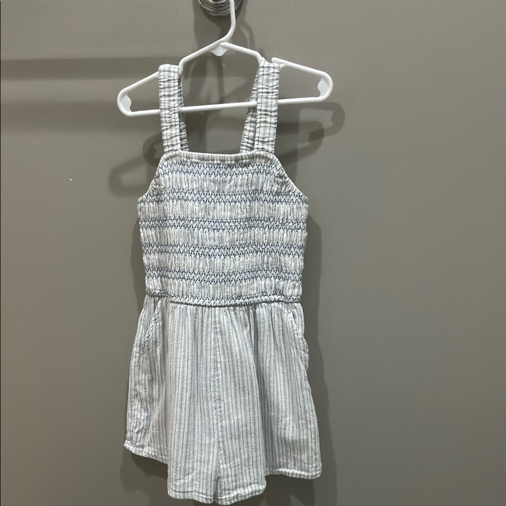 Abercrombie kids Striped Blue and White romper